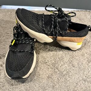 Black and Tan Sorel Sneakers